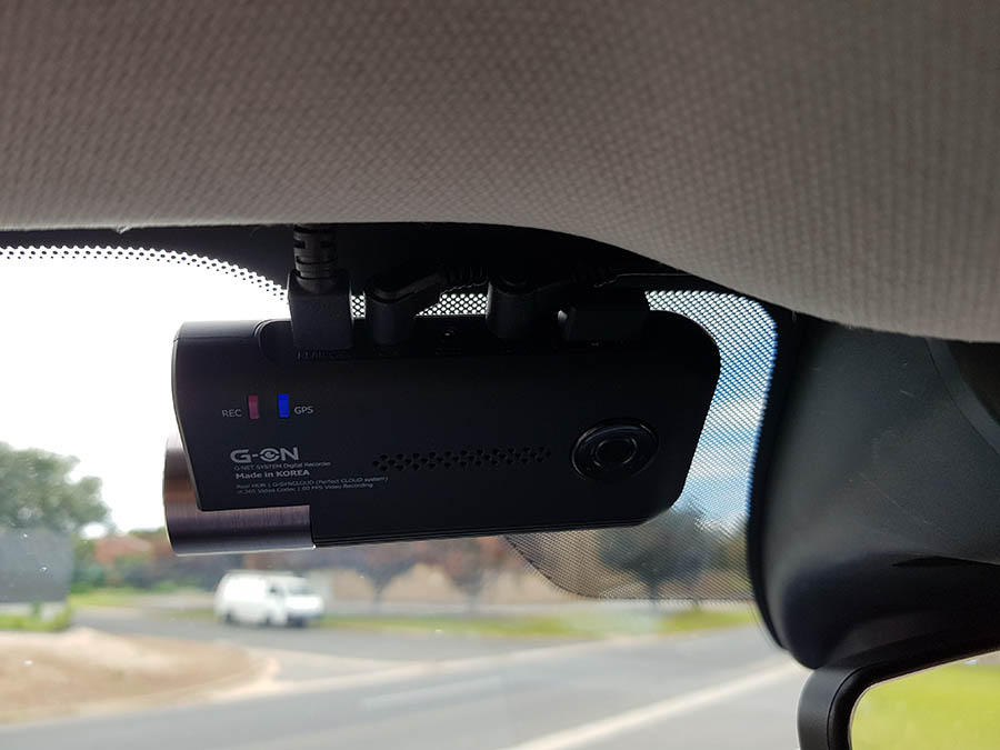 security camera in instructors car
